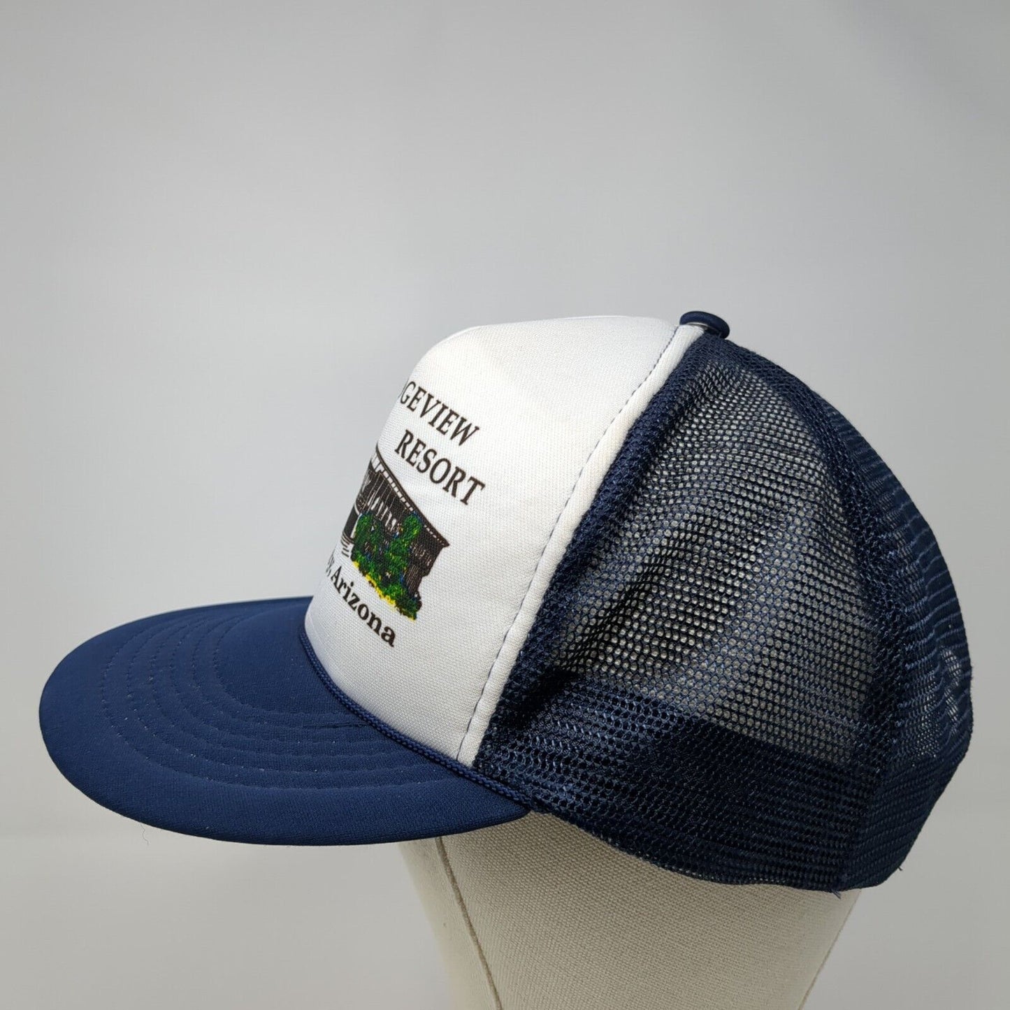 Ridgeview Resort Bullhead City Arizona Snapback Trucker Hat Blue OS Mesh Back