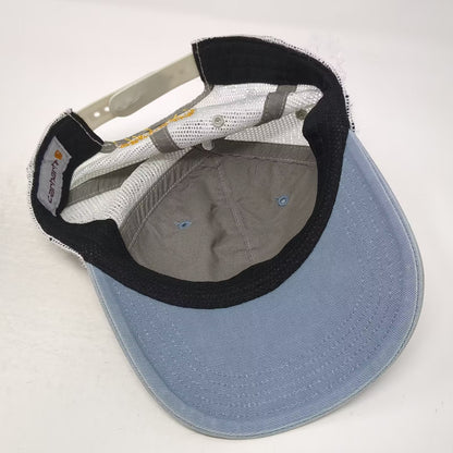 Carhartt Blue Trucker Hat One Size Snapback Mesh Back Embroidered Logo Patch