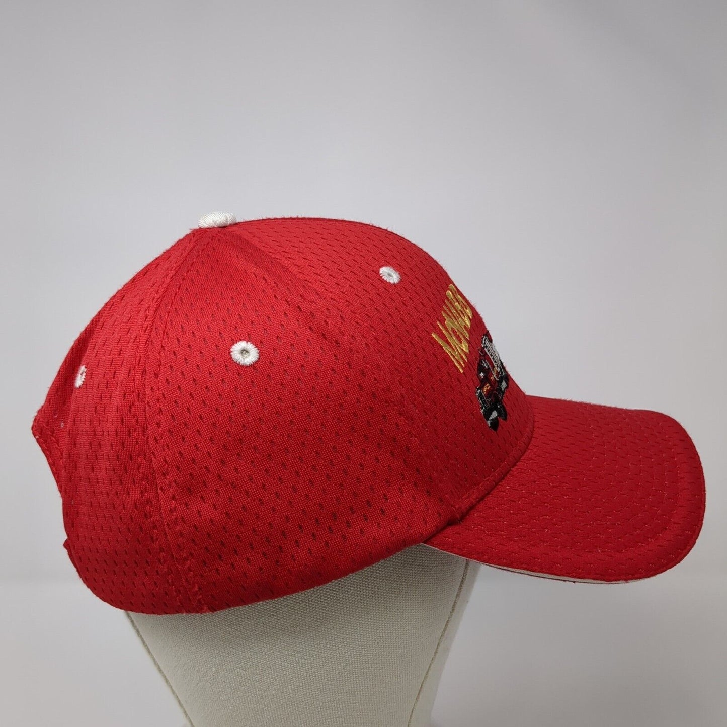 McNABB Trucking Inc. Strapback Hat Red One Size Adjustable Embroidered Otto