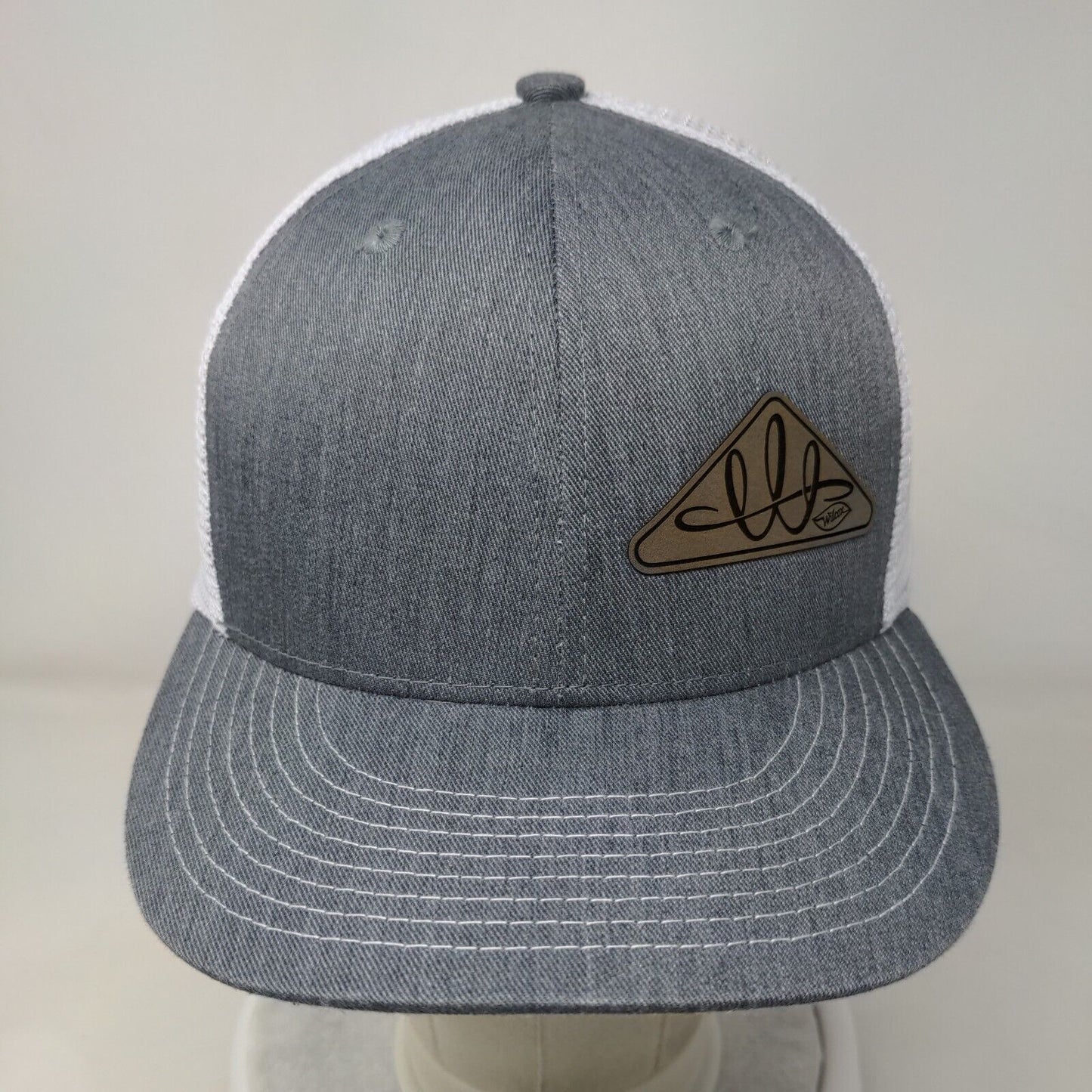 Wilcox Snapback Trucker Hat Gray One Size HCS Adjustable Mesh Back Champro