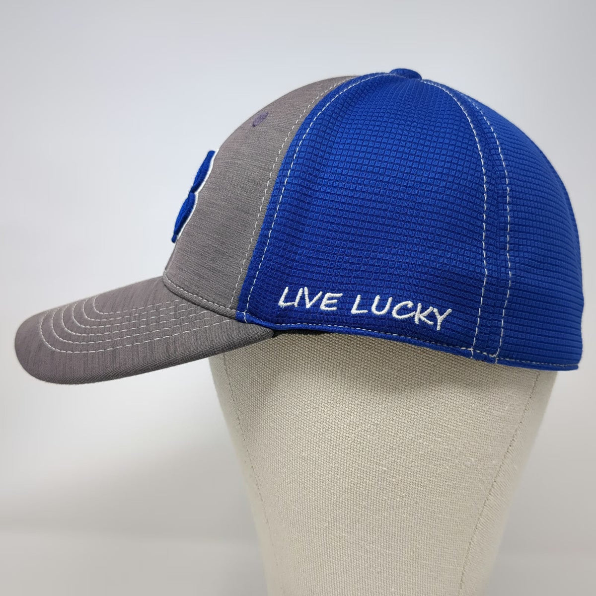 Black Clover Baseball Cap Gray Blue M Live Lucky Clover 3D Embroidered hat