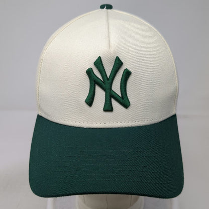 New York Yankees MLB New Era 5 Panel Ivory Green One Size Snapback Hat 9FORTY