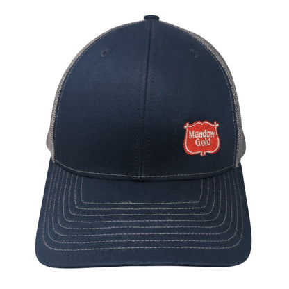 Meadow Golf Snapback Trucker Hat Blue One Size Adjustable Mesh Back Richardson