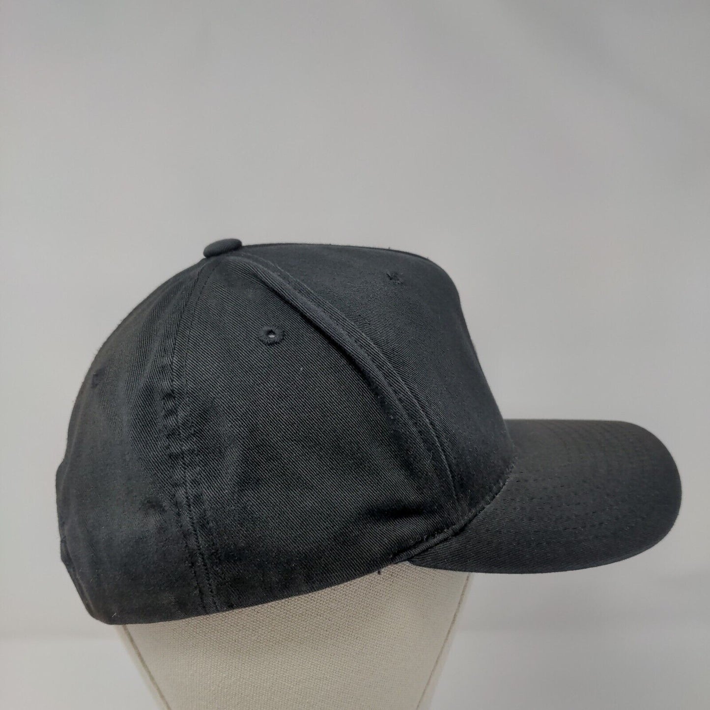 Brixton Patch Snapback Hat Black OSFA Adjustable Solid Vent Holes