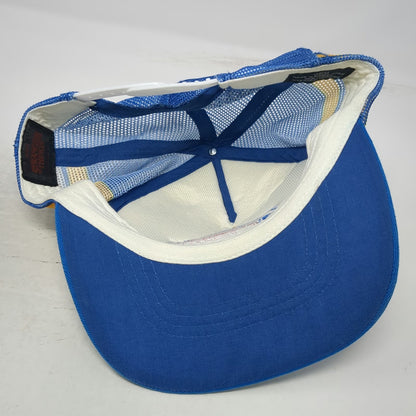 Netflix Stranger Things Bradley's Big Buy Blue White Trucker Hat One Size Mesh