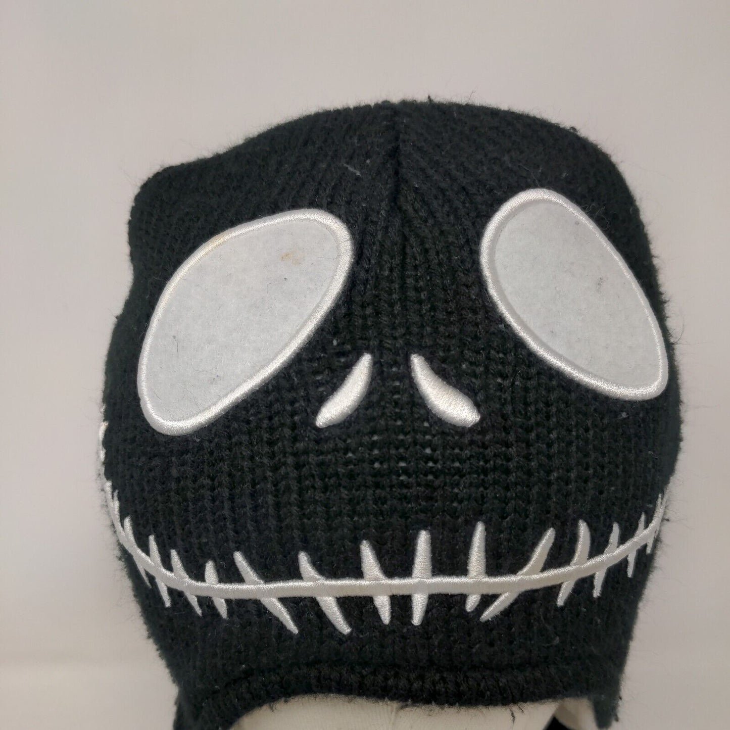 Nightmare Before Christmas Laplander Knit Beanie Hat Multi One Size Reversible