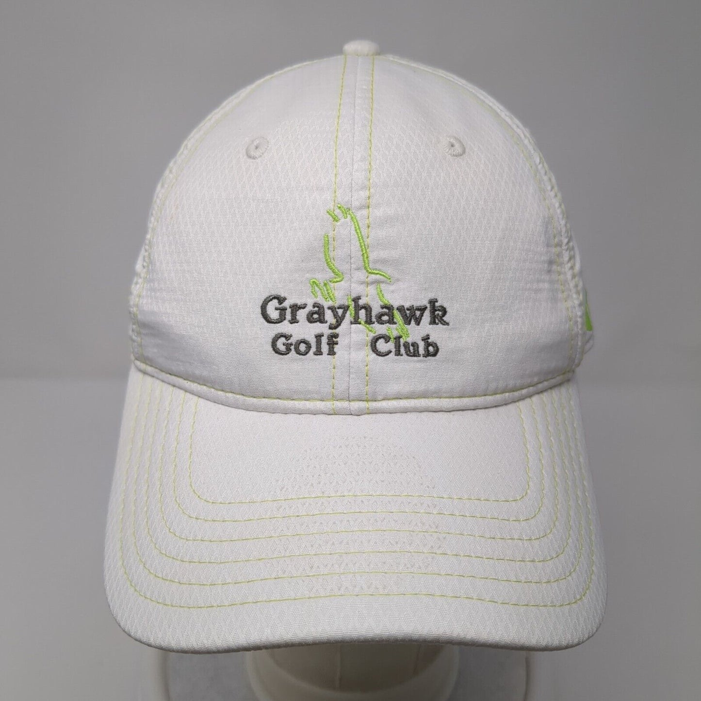 Grayhawk Golf Club Strapback Hat White OS Adjustable Embroidered Under Armour