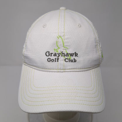 Grayhawk Golf Club Strapback Hat White OS Adjustable Embroidered Under Armour