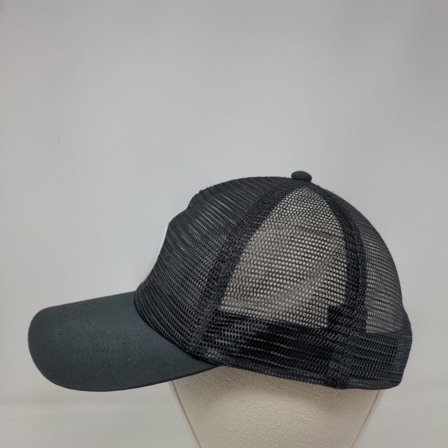 Zyia Active Snapback Mesh Back Trucker Hat Black One Size Adjustable