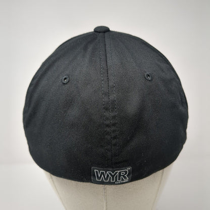 Idaho Roots Fitted Hat Black L/XL Embroidered Flexfit WYR Clothing