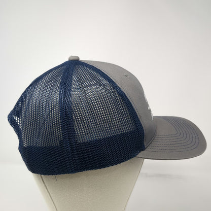 Outdoor Cap Trucker Hat Gray Blue OS Ameristar Perimeter Security Mesh Snapback