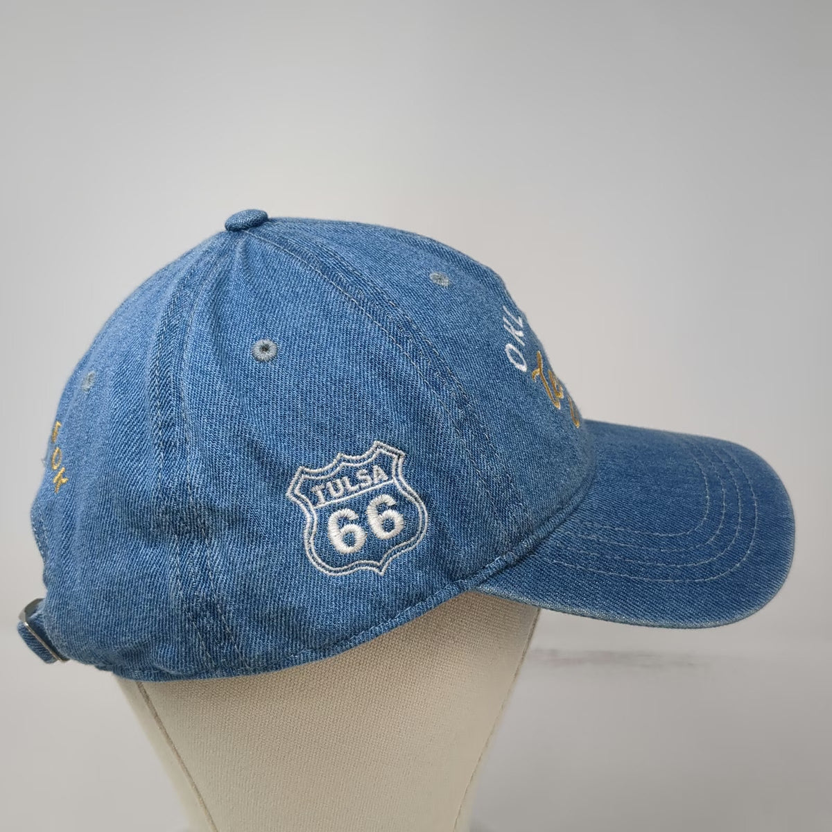 OTTO Baseball Cap Blue One Size Denim Oklahoma Legends Tulsa Route 66 BOK Center