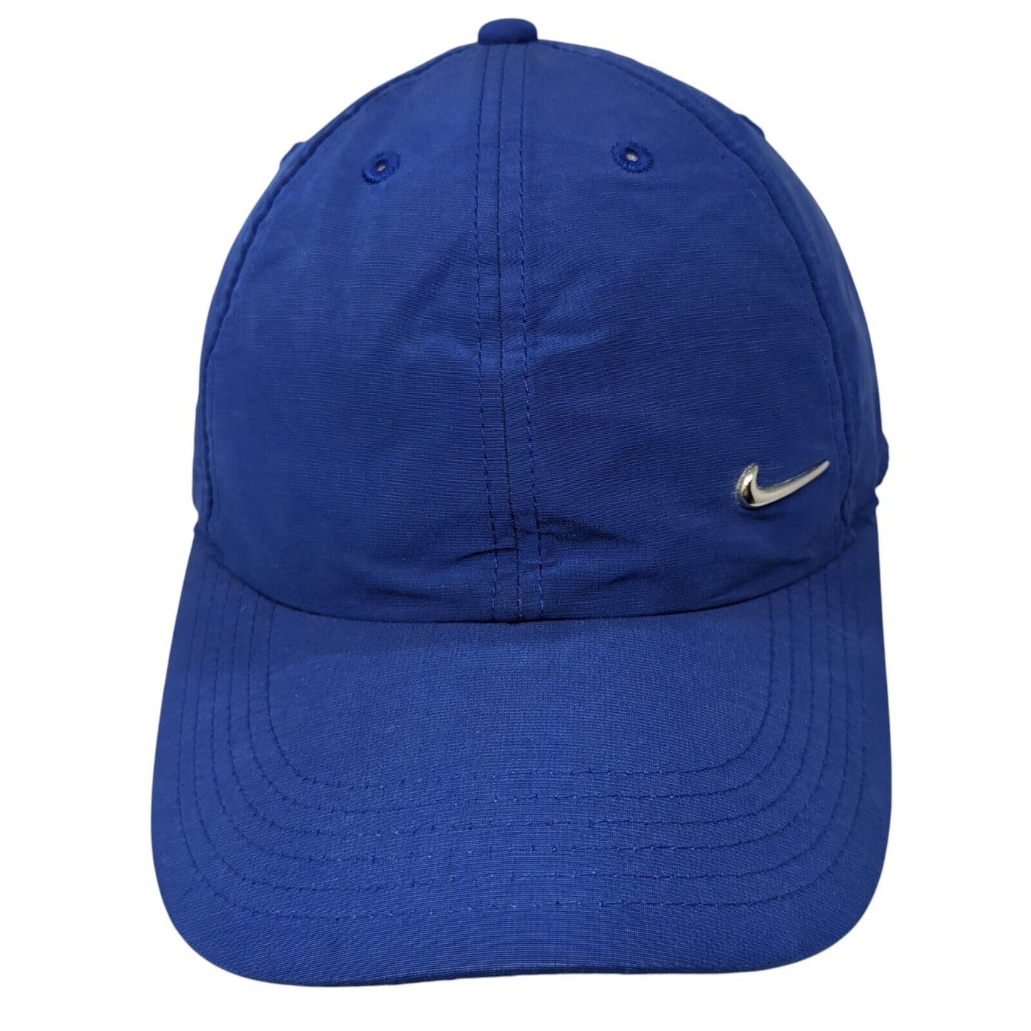 Nike Swoosh Strapback Hat Blue One Size Adjustable Solid Heritage86