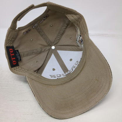 OTTO Baseball Cap Beige One Size Oregon Trail Baker City Wagons Ho Strapback Hat