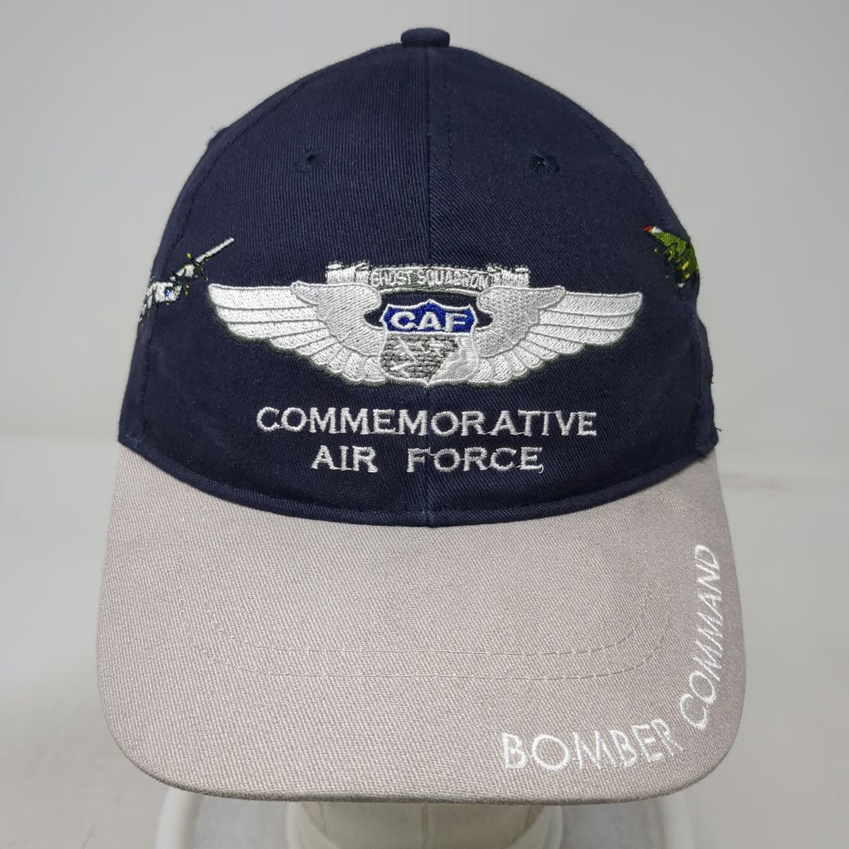 Blue Baseball Cap One Size Commemorative Air Force Bomber Command Planes Hat