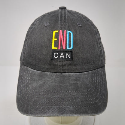 End Can Slideback Hat Black One Size Adjustable Embroidered Port Authority