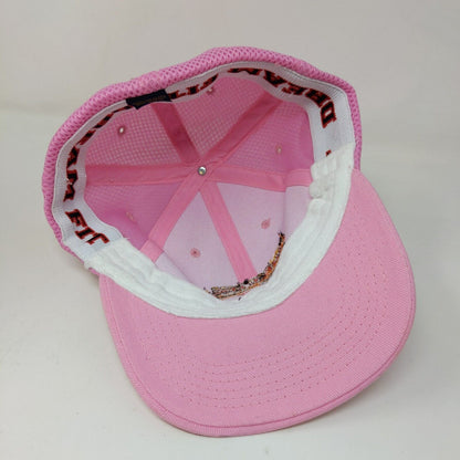 Pallet Express Women's Fitted Mesh Back Hat Pink Size M/L 100% Cotton