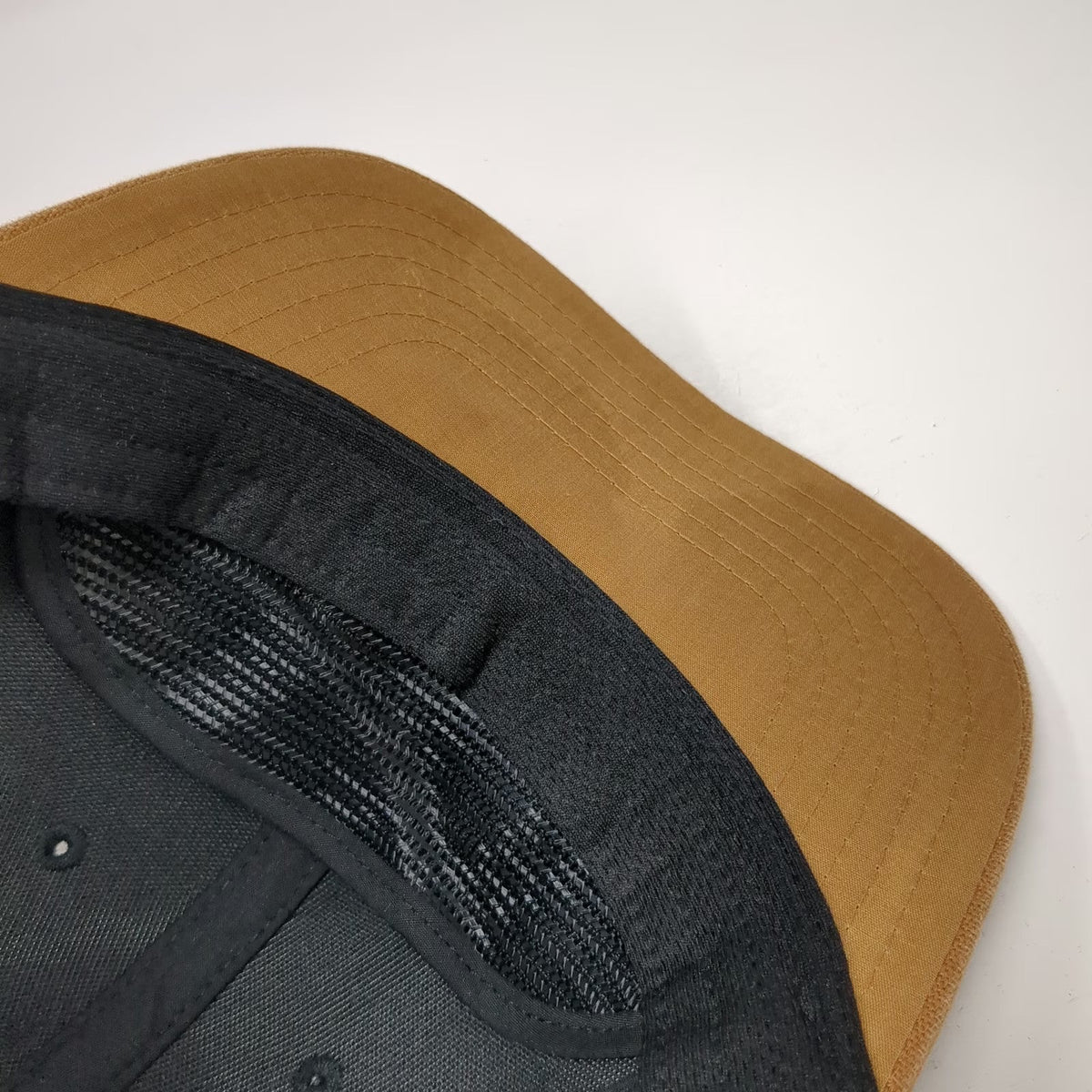George Baseball Cap Black One Size Two Tone Brown Metal Pin Strapback Canvas Hat
