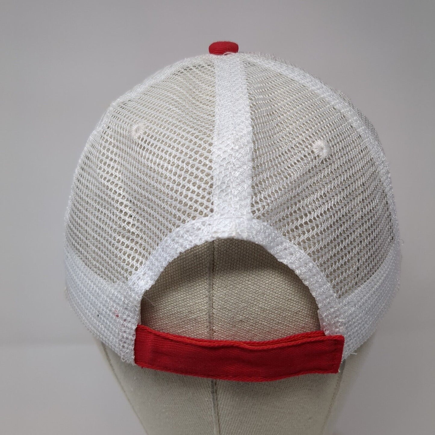 Legrand Feed Strapback Trucker Hat Red One Size Adjustable Mesh Back Vitronic