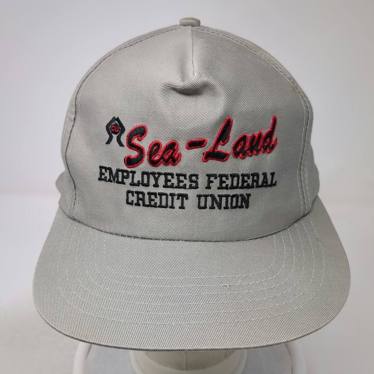 Kenda Snapback Gray Hat One Size Sea-Land Employees Federal Credit Union 5 Panel
