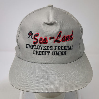 Kenda Snapback Gray Hat One Size Sea-Land Employees Federal Credit Union 5 Panel