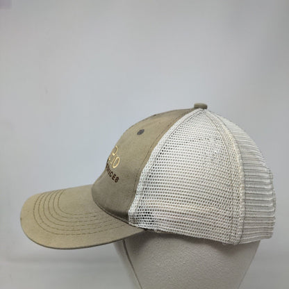 Chem Pro Services Strapback Trucker Hat Tan One Size Colorblock