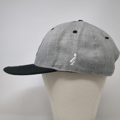 T&T Snapback Gray One Size New York All City United States Flat Brim Hat