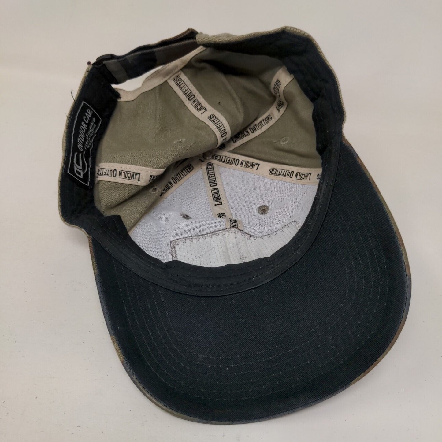 Lincoln Outfitters Patch Strapback Hat Camo OSFM Adjustable Outdoor Cap