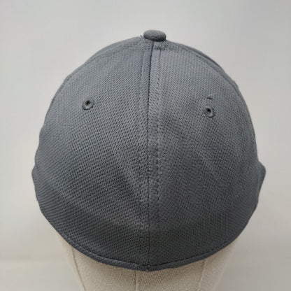 Athletic Works Fitted Hat Gray S/M Solid 6 Panel Vent Holes Blank