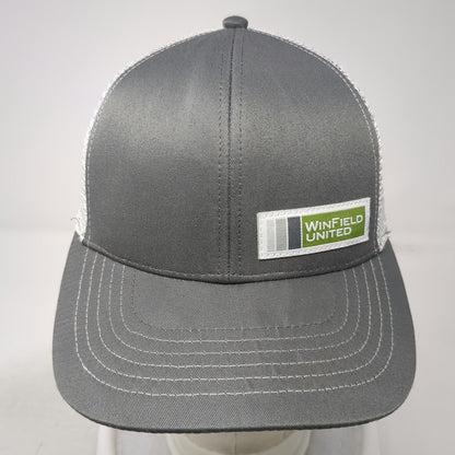 K-Products Baseball Cap Gray One Size WinField United Mesh Strapback Hat