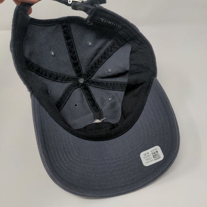 Adidas Slideback Hat Gray One Size Adjustable Embroidered Climalite 6 Panel