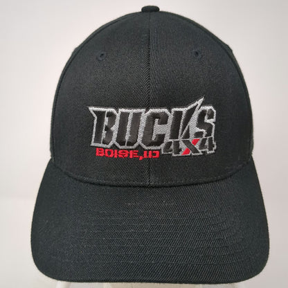Richardson Baseball Cap Black M Boise ID Bucks 4x4 In God We Trust Stretch Hat