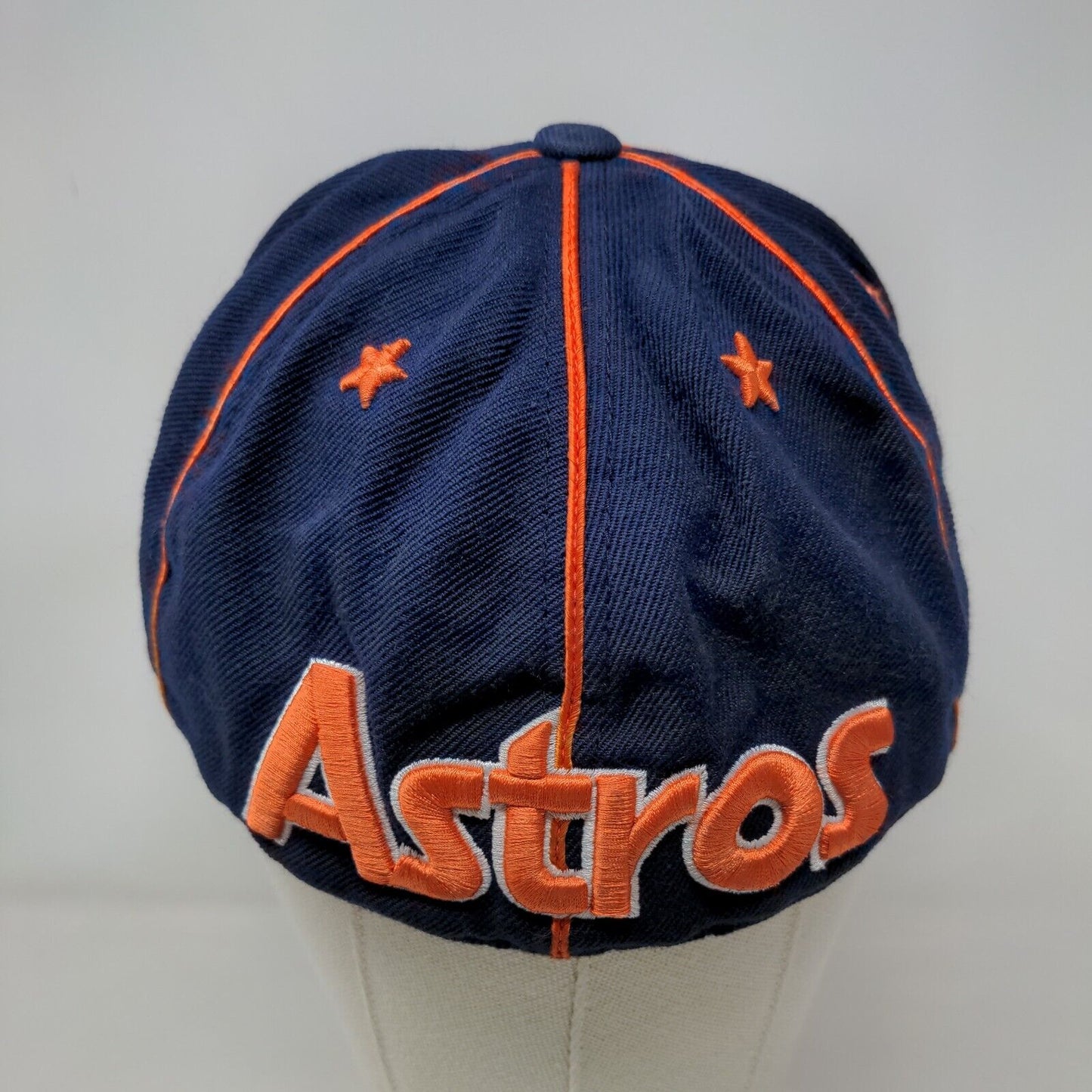 Houston Astros Fitted Hat Blue 7 5/8 Embroidered Logo Cooperstown MLB