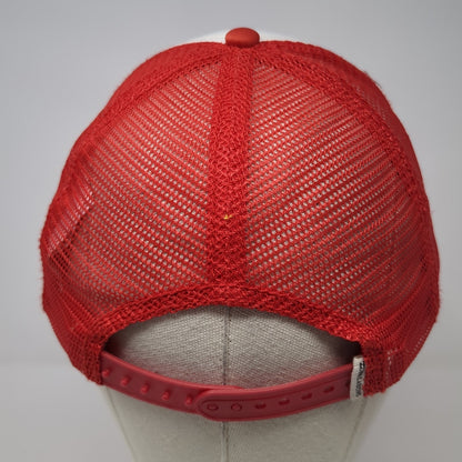 Hello Summer Snapback Mesh Back Trucker Hat Red One Size Billabong