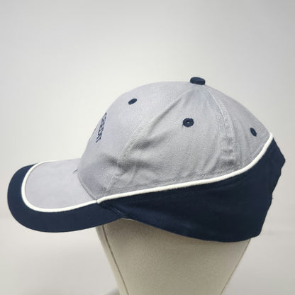OTTO Baseball Cap Gray Blue OSFM Idaho AgCredit Slideback Hat Contrast Piping