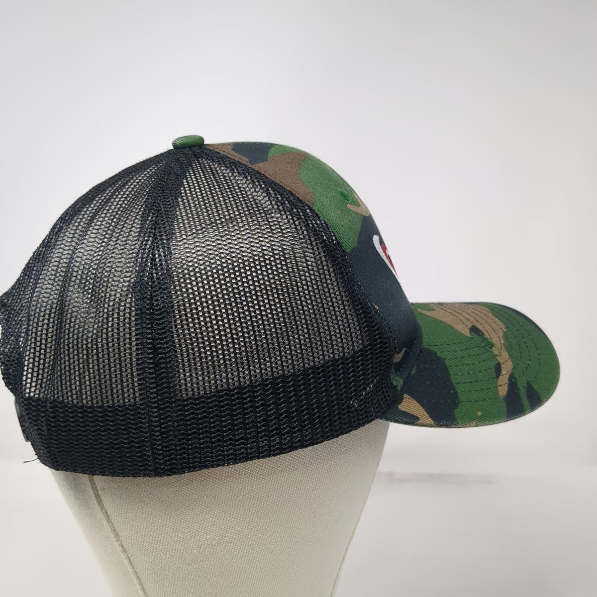 Port Authority United Steel Supply Trucker Hat Green Camo One Size Snapback Mesh