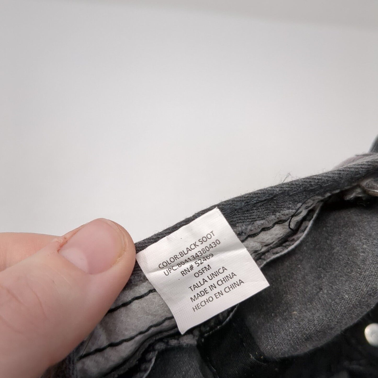 Unbranded Slideback Hat Gray Black Soot One Size Adjustable Solid Blank