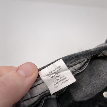 Unbranded Slideback Hat Gray Black Soot One Size Adjustable Solid Blank