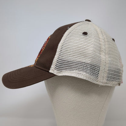 New Belgium Trucker Hat Brown White One Size Mesh Snapback Fat Tire Bicycle Logo