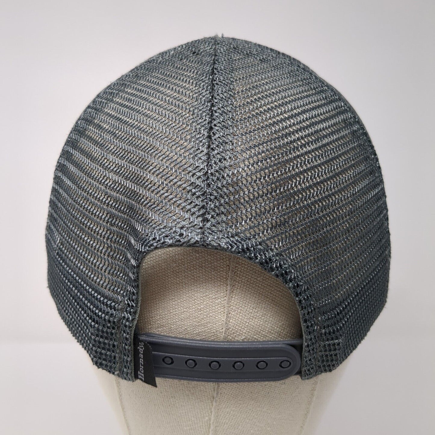 Hornady Snapback Trucker Hat Gray One Size Adjustable Embroidered Mesh Back