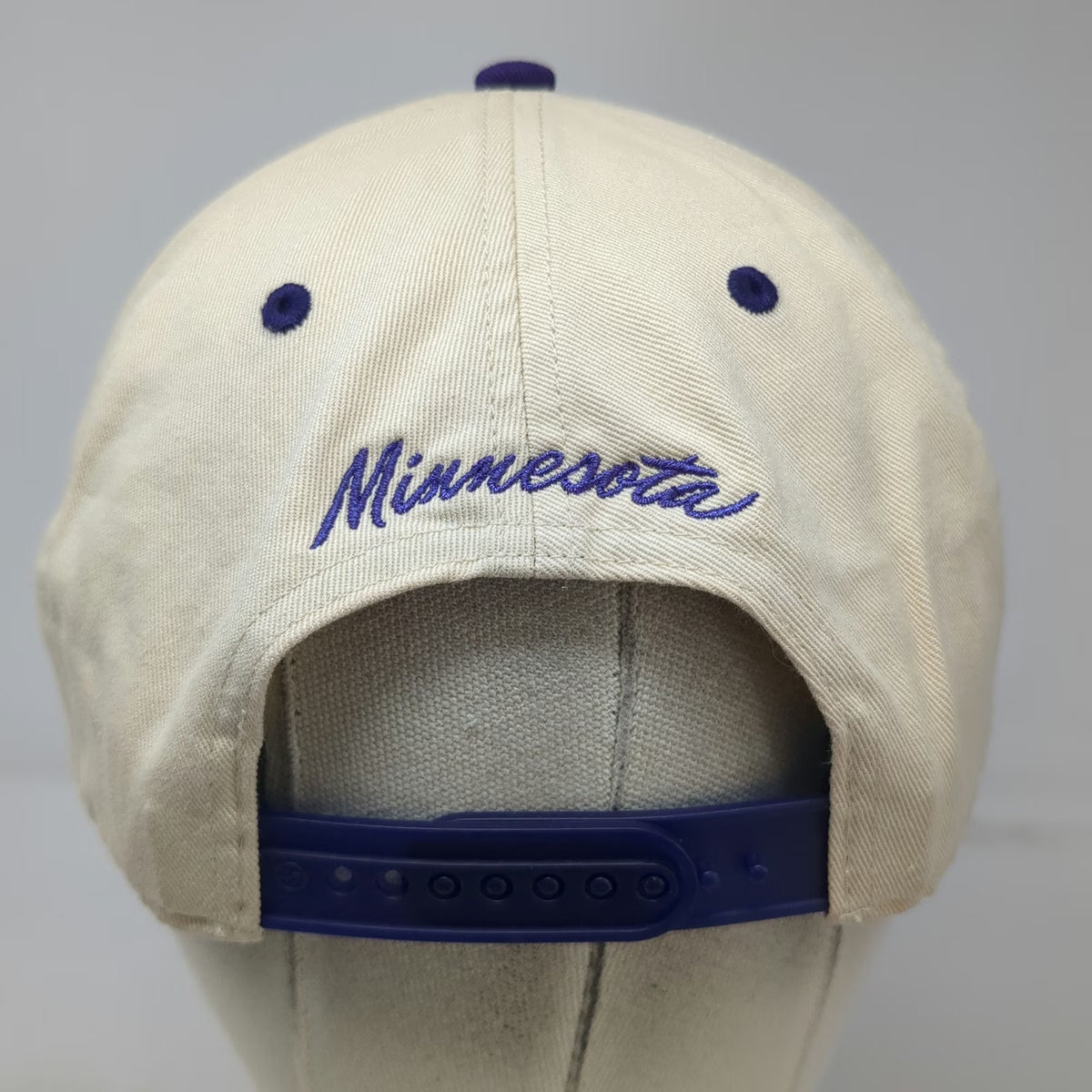 Minnesota Vikings NFL '47 5 Panel Hat Beige Purple One Size Green Under Snapback