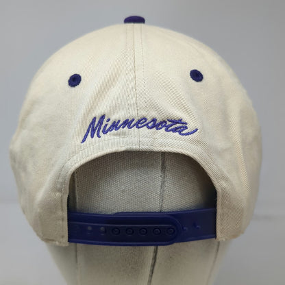 Minnesota Vikings NFL '47 5 Panel Hat Beige Purple One Size Green Under Snapback