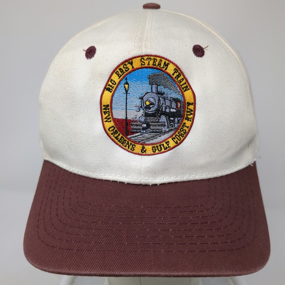 Cobra Caps Snapback White One Size Big Easy Steam Train New Orleans Railroad Hat