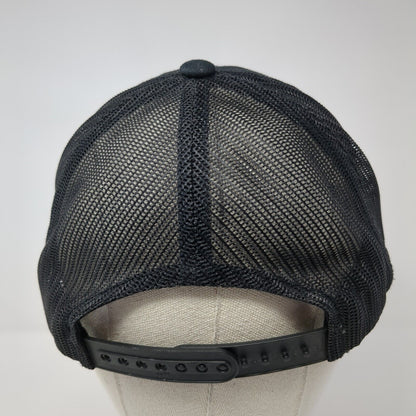 JCA Underground Snapback Trucker Hat Black One Size Mesh Back Yupoong