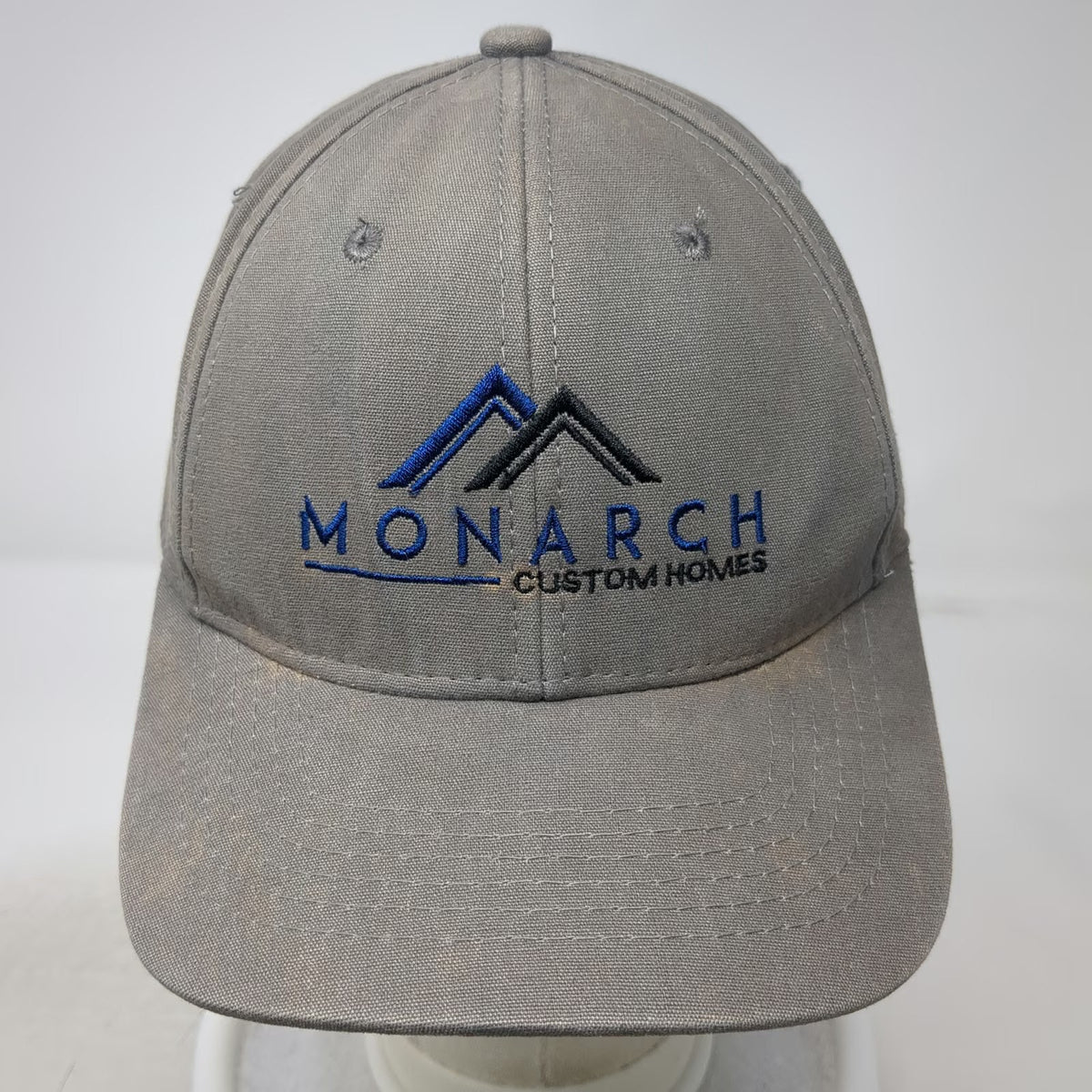 OC Snapback Gray One Size Monarch Custom Homes Mountain Logo Embroidery Hat