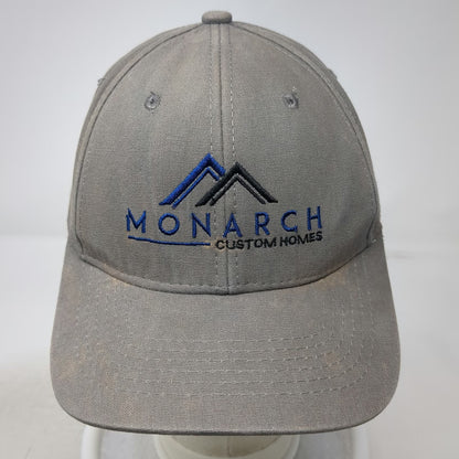 OC Snapback Gray One Size Monarch Custom Homes Mountain Logo Embroidery Hat