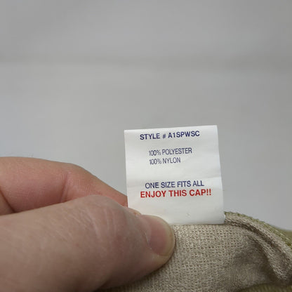 Garden-Ellis Equipment Snapback Trucker Hat Tan OS Adjustable Mesh Back Otto