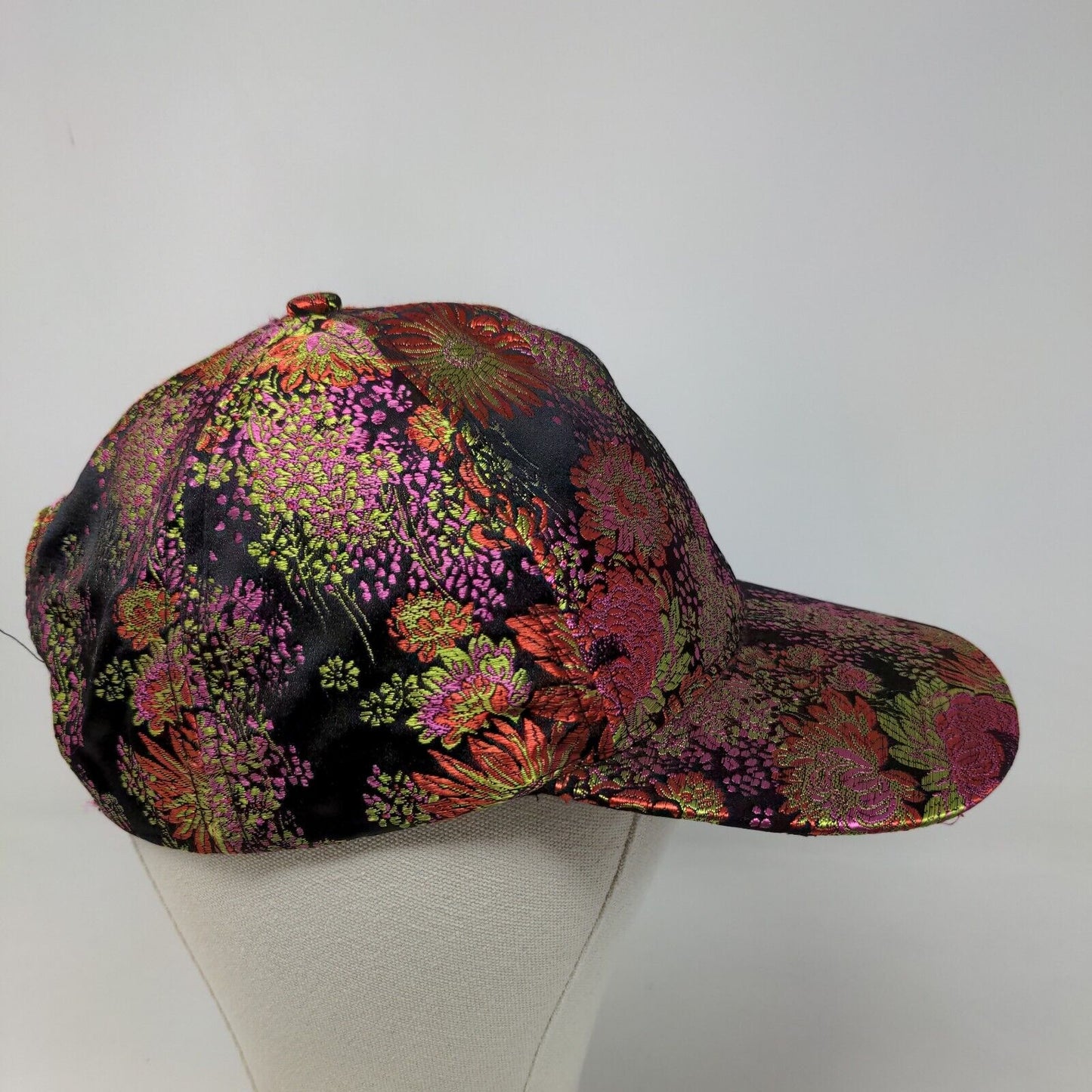 Unbranded Women's Embroidered Floral Colorful Hat Adjustable Logo