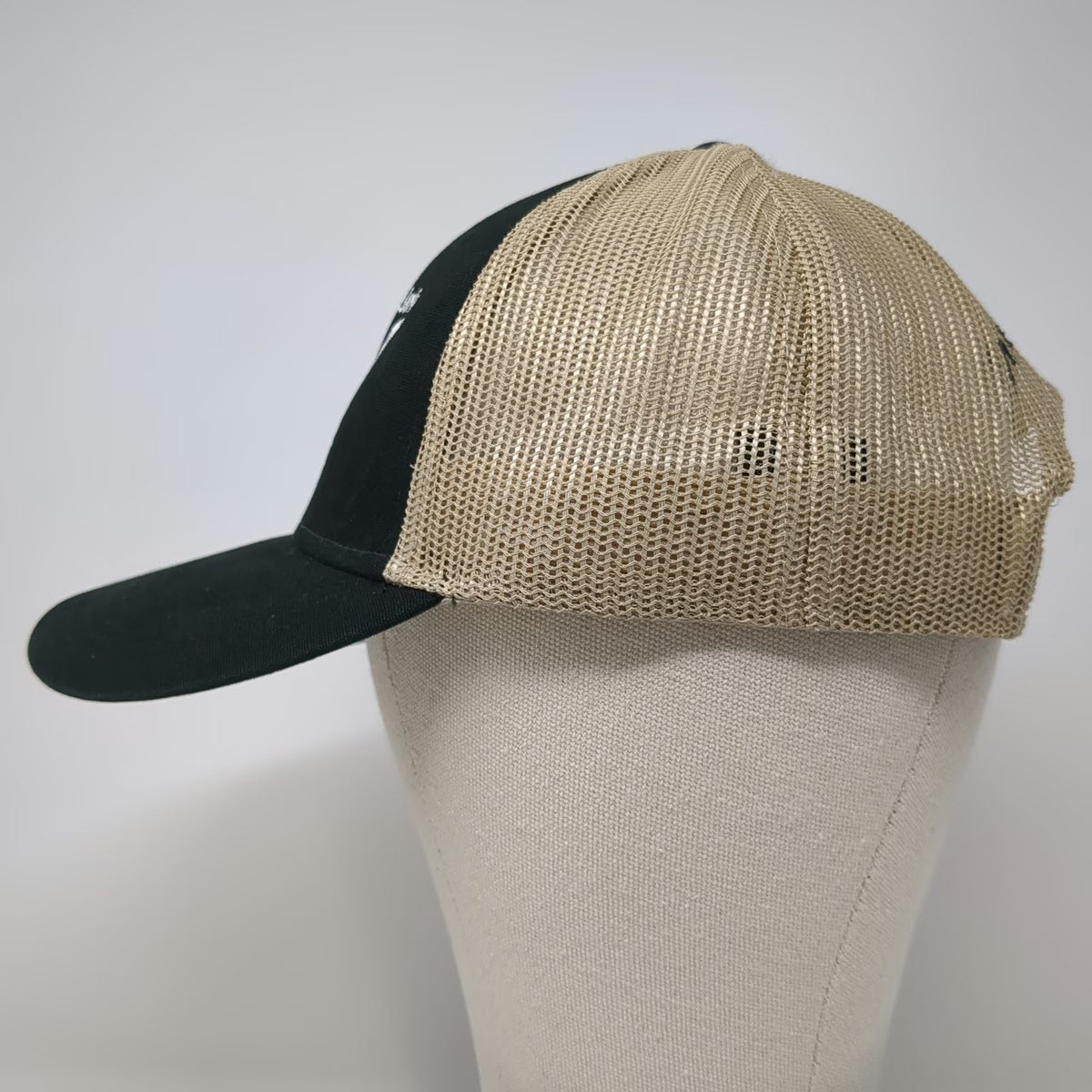 Otto Trucker Hat Black One Size Load'Em In The Dark Cattle Co Mesh Snapback