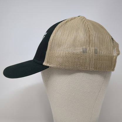 Otto Trucker Hat Black One Size Load'Em In The Dark Cattle Co Mesh Snapback
